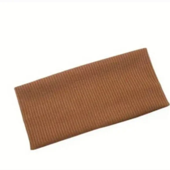 3 Pack Ribbed HeadBands• Green,Black,and Brown - Picture 4 of 4